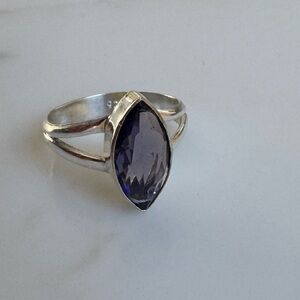 NWOT Sundance Moonlit Corridor Ring, Amethyst, Sterling Silver